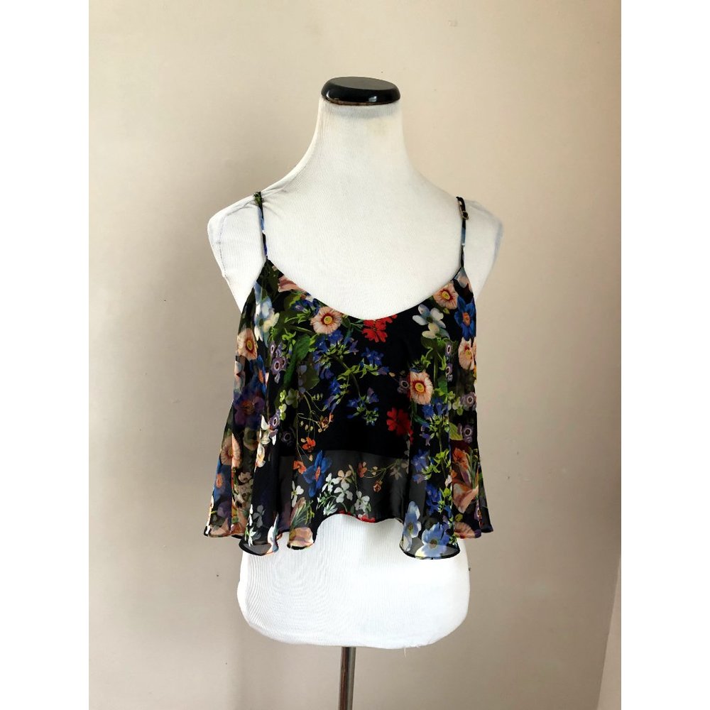 Show Me Your MuMu Charlie crop top night floral - Picture 2 of 4